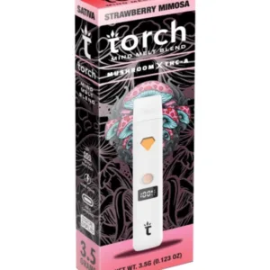 Strawberry Mimosa Torch Mind Melt Mushroom x THC-A Blend White Series Vape 3.5G